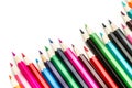 A lot of colored pencils Royalty Free Stock Photo