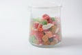 A lot of colorful assorted gummy candies. Royalty Free Stock Photo