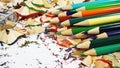 A lot of colorful pensils Royalty Free Stock Photo