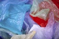A lot of colorful plastic bags Royalty Free Stock Photo