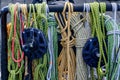 Lot of colorful ropes Royalty Free Stock Photo