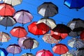 A lot of colorful umbrellas