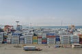 A lot of containers in the port of Salalah