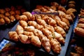 A lot of croissants on event catering