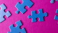 A lot of different colorful puzzles Royalty Free Stock Photo