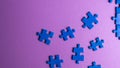 A lot of different colorful puzzles Royalty Free Stock Photo