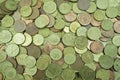 Lot of different euro coins Royalty Free Stock Photo