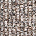 Lot of different multiracial people faces in square collage mosaic