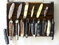 Lot of different penknife Royalty Free Stock Photo