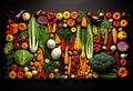 a lot of different types of vegetables Royalty Free Stock Photo