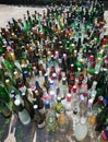 Empty bottles after a party