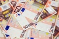A lot of euro banknotes Royalty Free Stock Photo