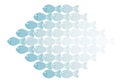 A lot of fish regular pattern vector design.