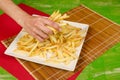 A lot of french fries Royalty Free Stock Photo