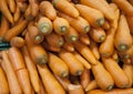 Fresh Carrot on supermarket Royalty Free Stock Photo