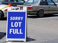 Lot Full Sign Royalty Free Stock Photo