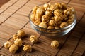 A lot of golden caramel corn Royalty Free Stock Photo