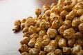 A lot of golden caramel corn Royalty Free Stock Photo