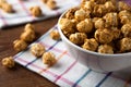 A lot of golden caramel corn Royalty Free Stock Photo