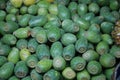 Cactus tunas in a Mexican market