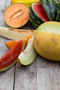 Lot of melons Royalty Free Stock Photo