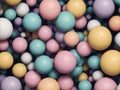 A lot of multicolores balls in a close up view Royalty Free Stock Photo