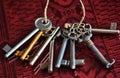 Lot of old keys Royalty Free Stock Photo