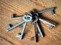Lot of old keys Royalty Free Stock Photo