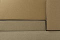 Closeup of cardboard boxes. Stack of boxes as a background