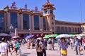 A lot of people at the Beijing railway station square