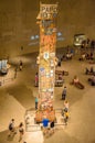 Lot of people, citizens and tourists, visit the interior of the 9/11 National Memorial Museum in New York City - United States of Royalty Free Stock Photo