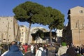 Lot of people outdoor in Rome