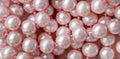 A lot of pink pearls takes up the entire frame Royalty Free Stock Photo