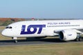 LOT Polish Airlines taxiing on Europe, Boeing Dreamliner