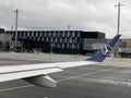 LOT Polish Airplane at Oslo Airport in Norway