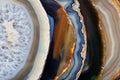 A lot of polished agates Royalty Free Stock Photo