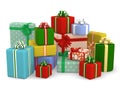 Lot of presents. 3D illustration