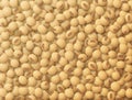 Lot of raw soybeans, top view