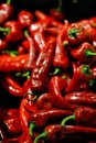 Lot of red chilli peppers, background Royalty Free Stock Photo