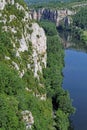 The Lot river from Saint-Cirq Lapopie Royalty Free Stock Photo