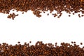 A lot of roasted coffee beans
