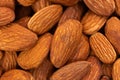 A lot of roasted nuts almond macro Royalty Free Stock Photo
