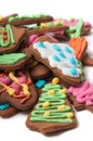 Lot of shot gingerbreads Royalty Free Stock Photo
