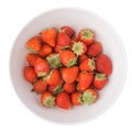 A lot of Stawberry in white blow. Royalty Free Stock Photo