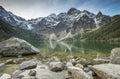 A lot of stones in clear water