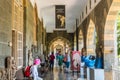 A lot of tourists in the Chhatrapati Shivaji Maharaj Vastu Sangrahalaya, formerly The Prince of Wales Museum, the main museum in