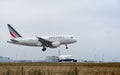 Air France Airbus A318-111 landing Royalty Free Stock Photo