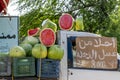 A lot of watermelons for sale.