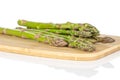 Healthy green asparagus isolated on white Royalty Free Stock Photo