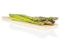 Healthy green asparagus isolated on white Royalty Free Stock Photo